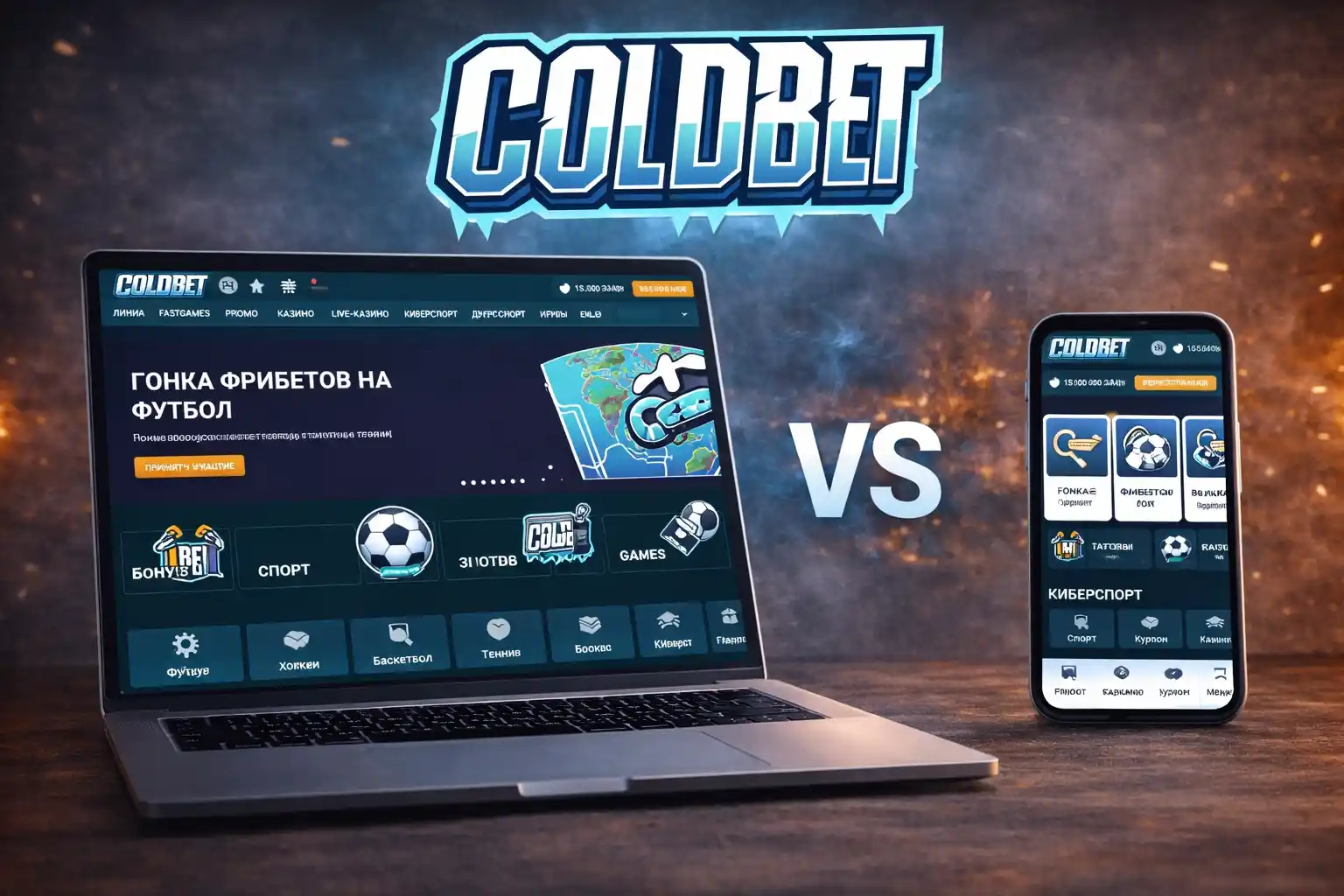 Coldbet мобильная vs десктопная версия