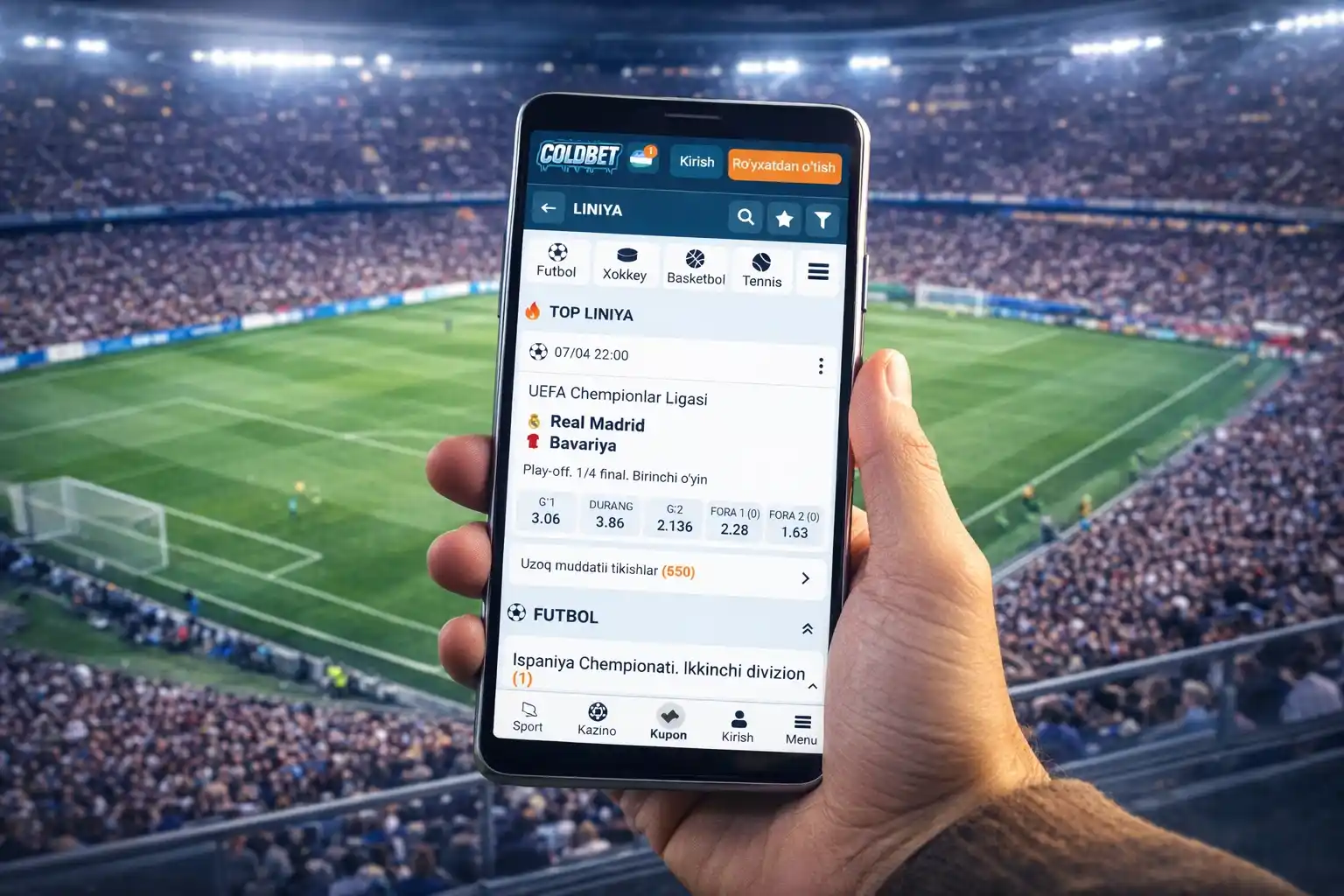 Coldbet live betting